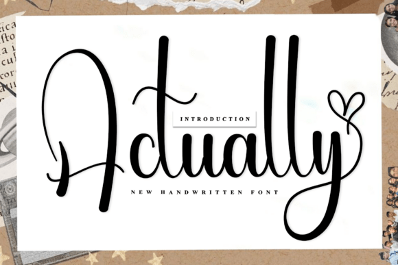 Actually: The Rhythmic Script Font Redefining Artisanal Branding