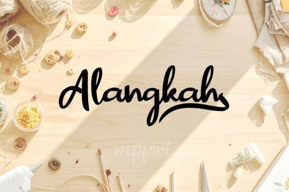 Alangkah: The Handcrafted Script Font for Authentic Brand Storytelling