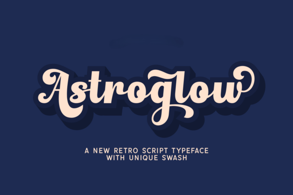 Astroglow: Bold Retro Script for Modern Design