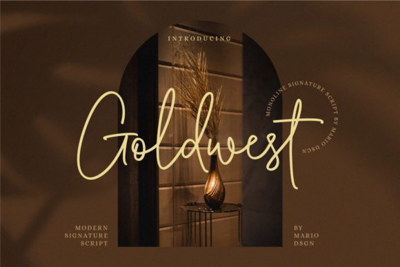 Elevating Your Design: The Timeless Allure of the Goldwest Script Font