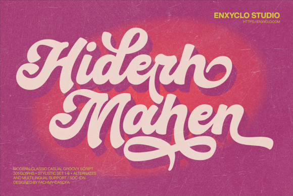 Hiderh Mahen: A Modern Retro Typeface for Versatile Design