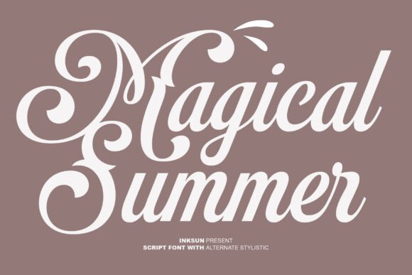 Magical Summer: A Bold Script for Creative Projects