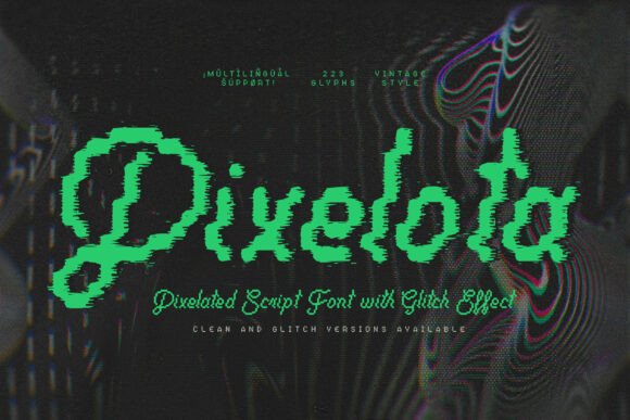 Pixelota: Vintage Pixel Script for Modern Design